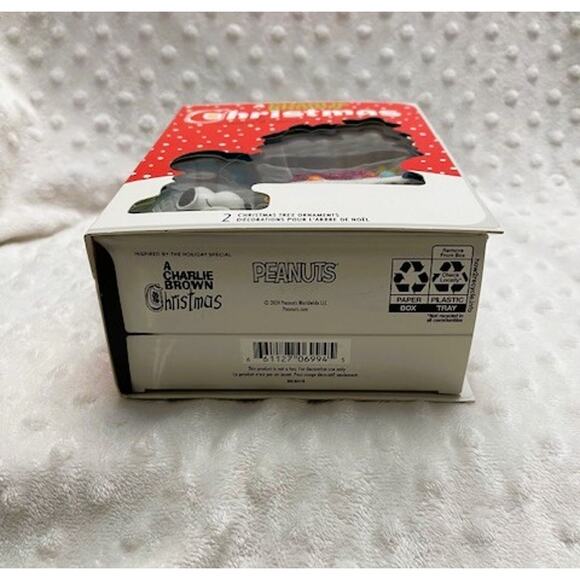 Hallmark A Charlie Brown Christmas Storybook Exclusive (2) Ornament Box Set-NEW - Picture 5 of 6